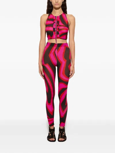 Pucci Labirinto-print Leggings In Multi