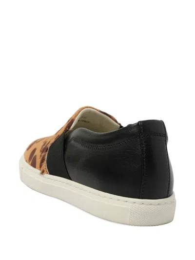 Lanvin Leopard-print Pull-on Sneakers In Multi