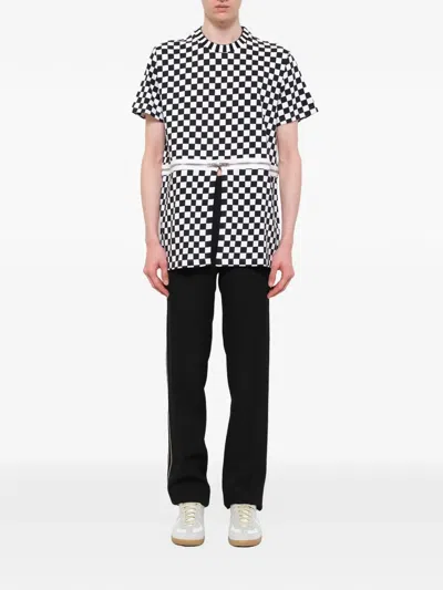 Givenchy Podium Check-pattern T-shirt In Black
