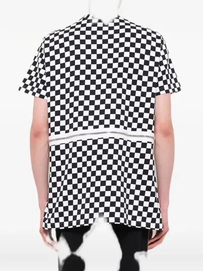 Givenchy Podium Check-pattern T-shirt In Black