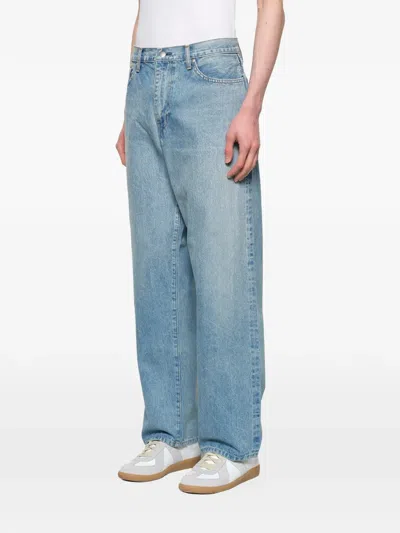 Vowels Stonewashed Jeans In Blue