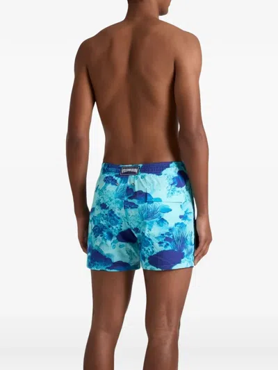 Vilebrequin X-ray Medusa Ultralight Foldable Swim Trunks In Blue