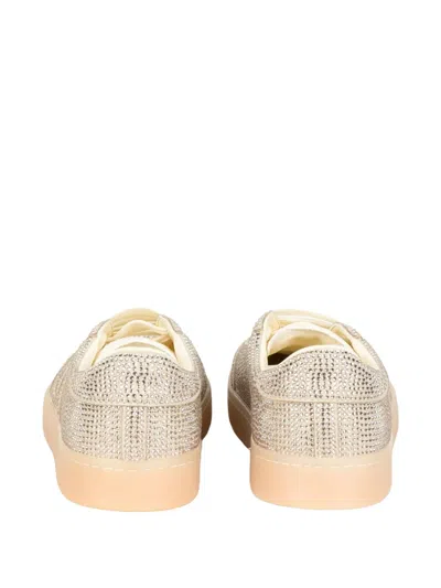 Back 70 Strass-embellished Sneakers In Gold