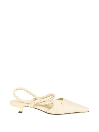 Jvam Twisted-strap Pointed-toe Pumps In Neutral