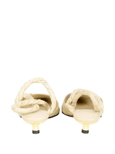 Jvam Twisted-strap Pointed-toe Pumps In Neutral