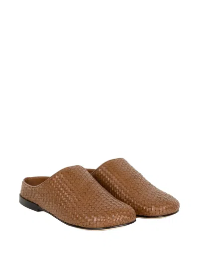Jvam Woven-design Mules In Multi