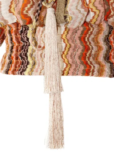 Pho® Firenze Zigzag-pattern Tassel-detail Blouse In Multi