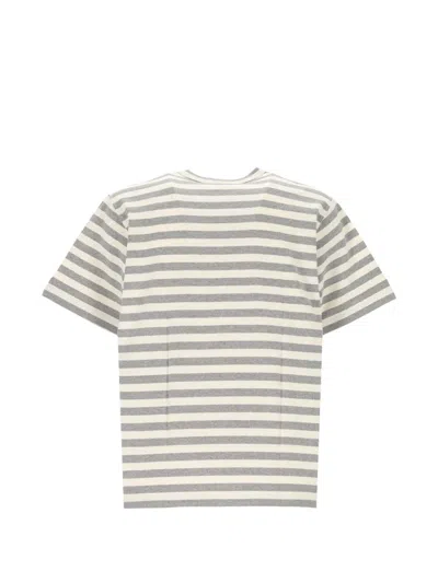 Junya Watanabe Horizontal-stripe T-shirt In Multi
