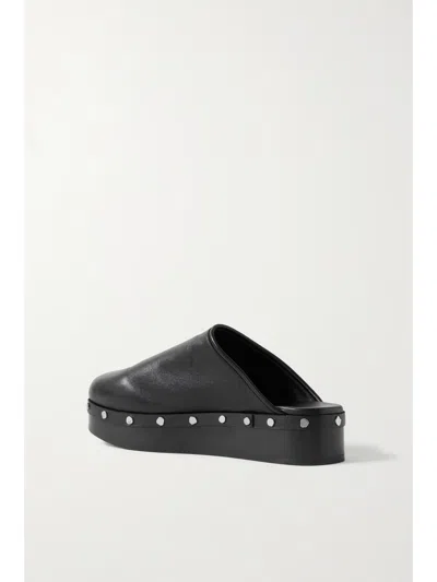 Co Studded Platform Mules In Black