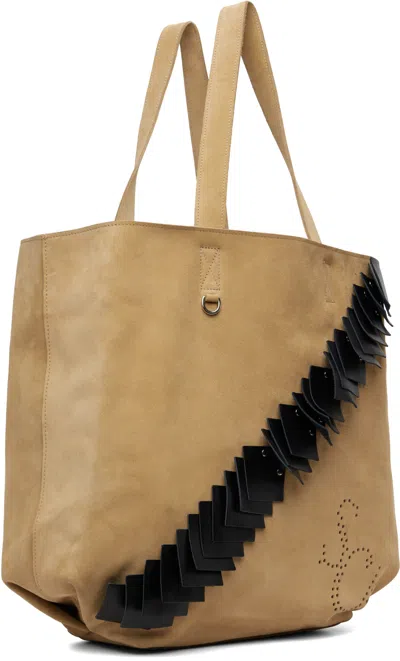 Stefan Cooke Leather Patchwork Handbag In Brown