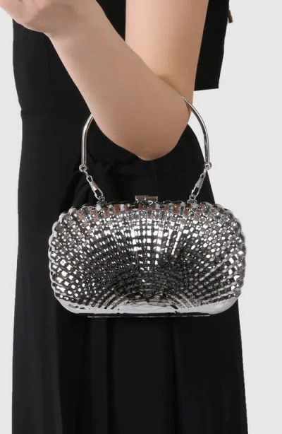 Berness Shell Clutch In Silver