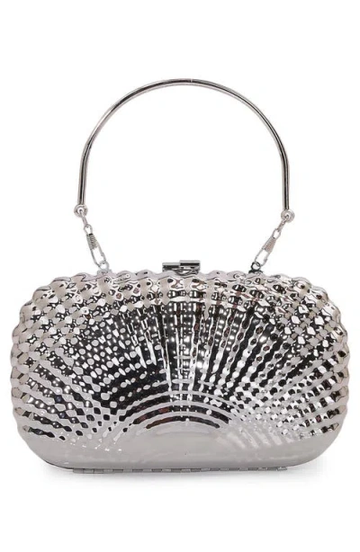 Berness Shell Clutch In Silver