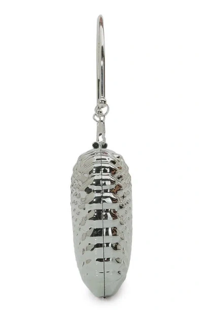 Berness Shell Clutch In Silver