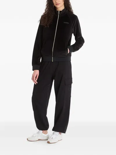 Ea7 Zip-up Sweatshirt In Black