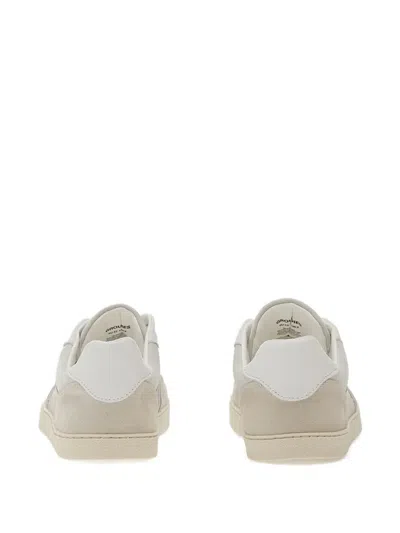 Grounds Perforated Panelled Sneakers In White