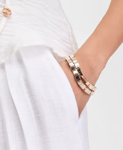 On 34th 2-pc. Set Beaded Stretch Bracelets, Macy's Exclusive In Multi