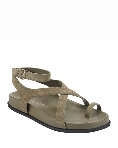 Marc Fisher Ltd Bevy Ankle Strap Sandal In Green