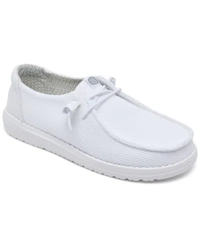 Hey Dude Wendy Stretch Canvas Slipon In White