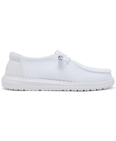 Hey Dude Wendy Stretch Canvas Slipon In White