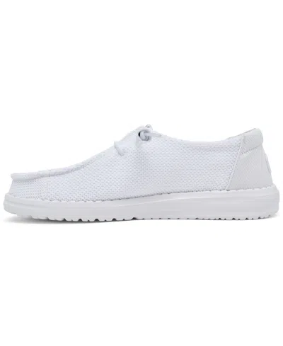 Hey Dude Wendy Stretch Canvas Slipon In White