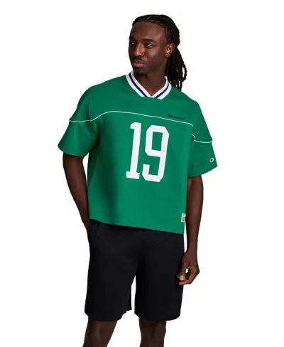 Champion Gridiron Football Jersey, Script Logo In Green