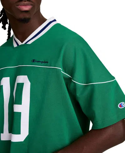 Champion Gridiron Football Jersey, Script Logo In Green