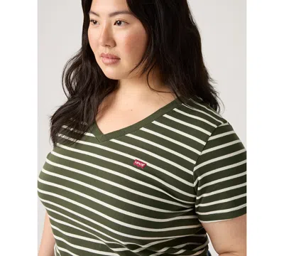 Levi's Plus Size V-neck T-shirt In Multi