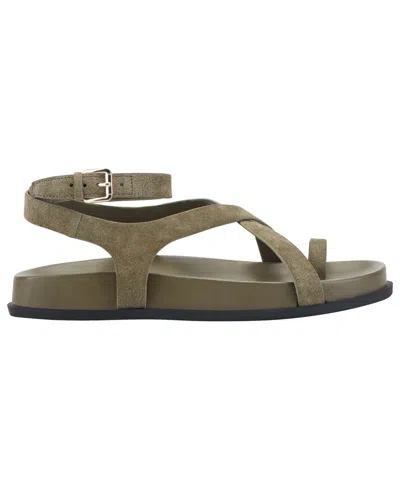 Marc Fisher Ltd Bevy Ankle Strap Sandal In Green
