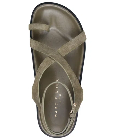 Marc Fisher Ltd Bevy Ankle Strap Sandal In Green