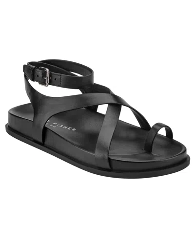 Marc Fisher Ltd Bevy Ankle Strap Sandal In Black