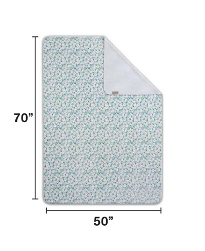 Hunter Designer Reversible Plush Throws, 50" X 70" In Blue