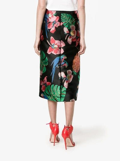 Shop Valentino Tropical Dream Jacquard Skirt