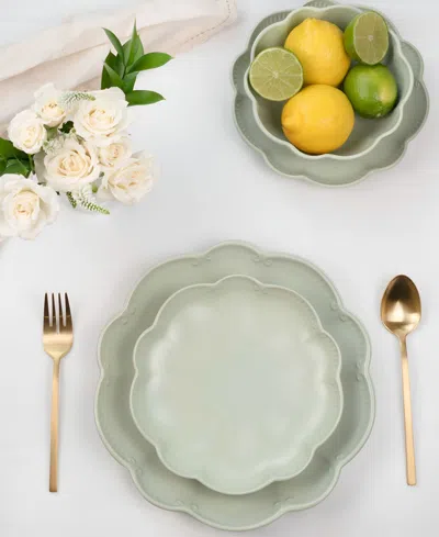 Sango Bethany Green 12-pc. Dinnerware Set, Service For 4 In Green