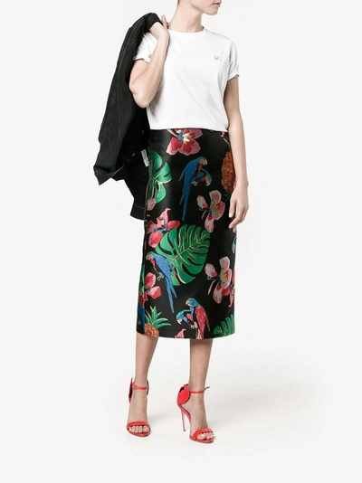 Shop Valentino Tropical Dream Jacquard Skirt