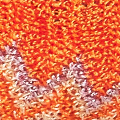 Missoni Knot-front Zigzag Turban In Orange