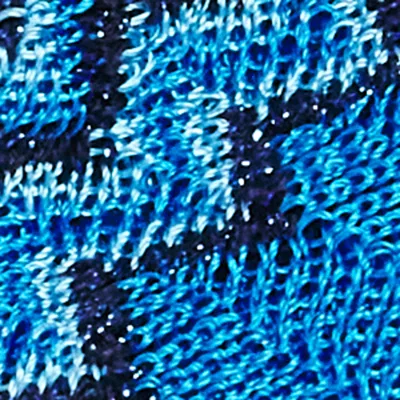 Missoni Knot-front Zigzag Turban In Blue