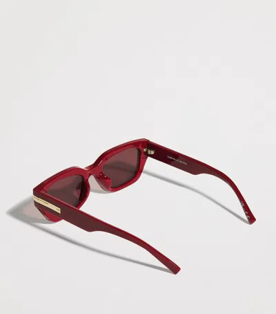Le Specs Cubito Cat Eye Sunglasses In Red