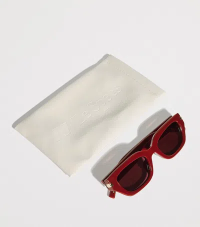 Le Specs Cubito Cat Eye Sunglasses In Red