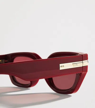 Le Specs Cubito Cat Eye Sunglasses In Red