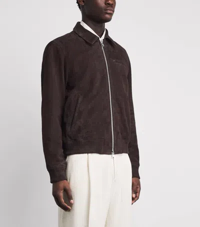 Nn07 Suede Owen Jacket In Brown