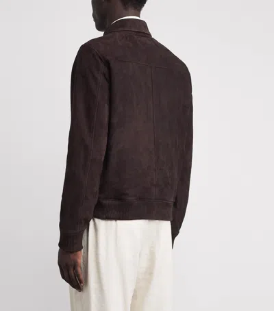 Nn07 Suede Owen Jacket In Brown