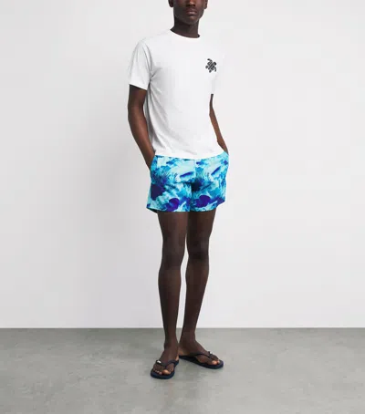 Vilebrequin X-ray Medusa Ultralight Foldable Swim Trunks In Blue