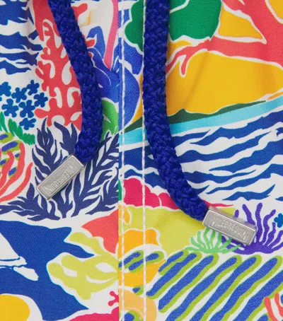 Vilebrequin Seaside Life Print Moorea Swim Shorts In Multi