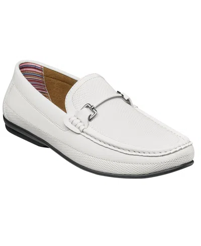 Stacy Adams Colton Moc Toe Slip-on Loafer In White