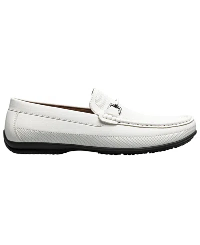 Stacy Adams Colton Moc Toe Slip-on Loafer In White
