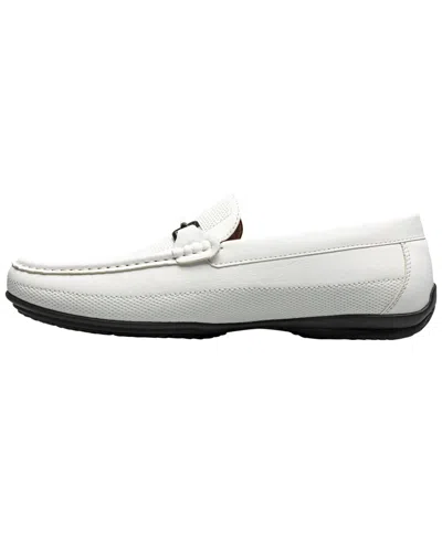 Stacy Adams Colton Moc Toe Slip-on Loafer In White