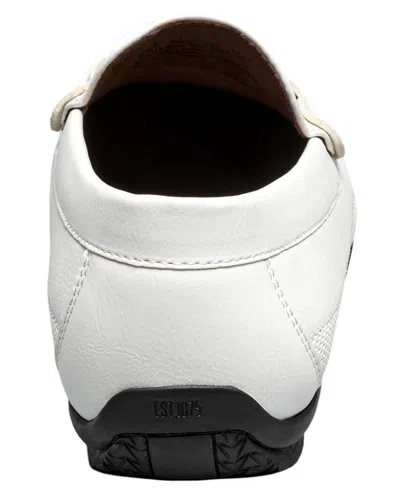 Stacy Adams Colton Moc Toe Slip-on Loafer In White