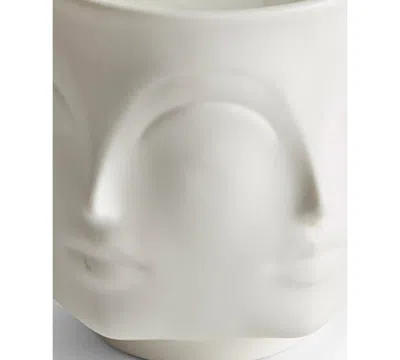 Jonathan Adler Muse Blanc 5" Ceramic Candle In White