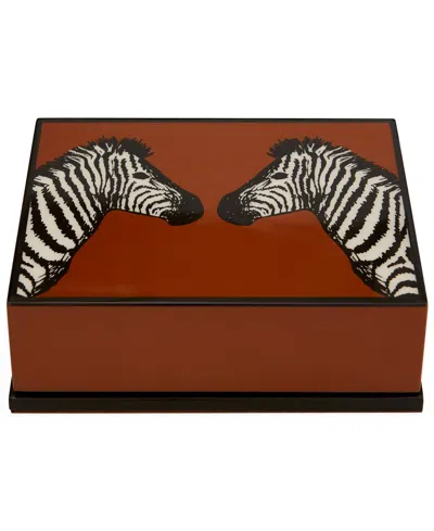 Jonathan Adler Zebras Lacquer Card Set In Multi