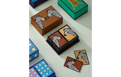 Jonathan Adler Zebras Lacquer Card Set In Multi